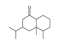 4a,5-dimethyl-3-propan-2-yl-2,3,4,5,6,7,8,8a-octahydronaphthalen-1-one结构式