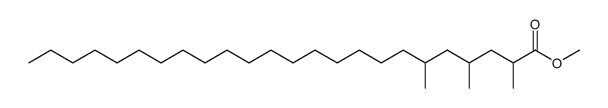 2,4,6-Trimethyltetracosanoic acid methyl ester Structure
