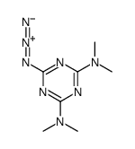 6-azido-2-N,2-N,4-N,4-N-tetramethyl-1,3,5-triazine-2,4-diamine结构式