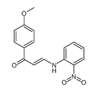 (E)-1-(4-methoxyphenyl)-3-(2-nitroanilino)prop-2-en-1-one结构式