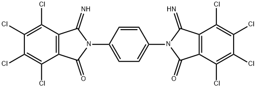 2,2'-(1,4-Phenylene)bis(4,5,6,7-tetrachloro-3-iminoisoindolin-1-one)结构式