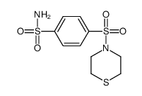 4-thiomorpholin-4-ylsulfonylbenzenesulfonamide结构式