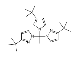 1-[1,1-bis(3-tert-butylpyrazol-1-yl)ethyl]-3-tert-butylpyrazole Structure