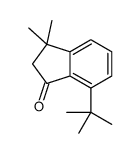7-(1,1-Dimethylethyl)-2,3-dihydro-3,3-dimethyl-1H-inden-1-one structure
