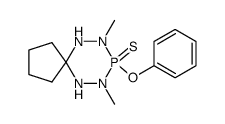 7,9-dimethyl-8-phenoxy-6,7,9,10-tetraaza-8-phospha-spiro[4.5]decane 8-sulfide结构式