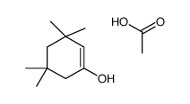 acetic acid,3,3,5,5-tetramethylcyclohexen-1-ol Structure