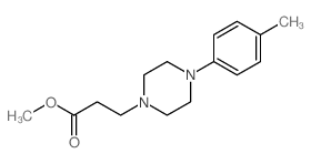 1-Piperazinepropanoicacid, 4-(4-methylphenyl)-, methyl ester Structure