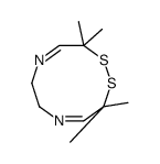 3,3,10,10-tetramethyl-6,7-dihydro-1,2,5,8-dithiadiazecine结构式