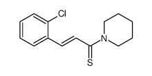 3-(2-chlorophenyl)-1-piperidin-1-ylprop-2-ene-1-thione Structure