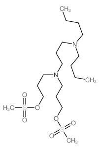 1-Propanol, 3,3-[[3- (dibutylamino)propyl]imino]bis-, dimethanesulfonate (ester) structure