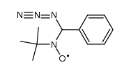 (N-tert-butyl-α-phenylnitrone) azidyl adduct结构式