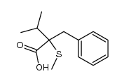 2-Benzyl-2-methylthio-3-methylbutansaeure Structure