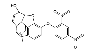7,8-Didehydro-3-(2,4-dinitrophenoxy)-4,5α-epoxy-17-methylmorphinan-6α-ol结构式