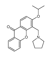 3-Isopropoxy-4-[(1-pyrrolidinyl)methyl]-9H-xanthen-9-one结构式
