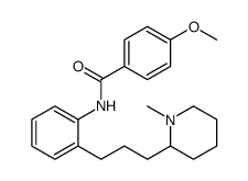 4-methoxy-N-[2-[3-(1-methylpiperidin-2-yl)propyl]phenyl]benzamide Structure