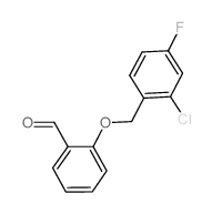 2-[(2-CHLORO-4-FLUOROBENZYL)OXY]BENZALDEHYDE Structure