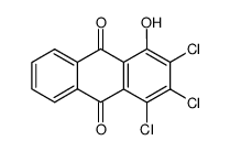 1-hydroxy-2,3,4-trichloroanthraquinone结构式