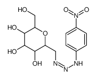 beta-D-galactopyranosylmethyl-4-nitrophenyltriazene Structure