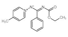 ethyl (NZ)-N-[[(4-methylpyridin-1-yl)amino]-phenyl-methylidene]carbamate结构式