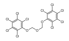 1,2,3,4,5-pentachloro-6-[(2,3,4,5,6-pentachlorophenoxy)methoxymethoxy]benzene结构式