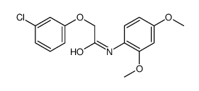 2-(3-chlorophenoxy)-N-(2,4-dimethoxyphenyl)acetamide Structure