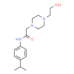 1-Piperazineacetamide,4-(2-hydroxyethyl)-N-[4-(1-methylethyl)phenyl]-(9CI) structure