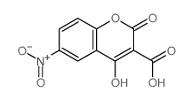 4-Hydroxy-6-(hydroxy(oxido)amino)-2-oxo-2H-chromene-3-carboxylic acid结构式