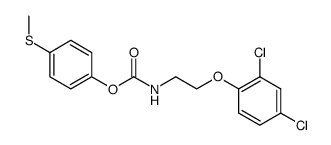 [2-(2,4-Dichloro-phenoxy)-ethyl]-carbamic acid 4-methylsulfanyl-phenyl ester Structure