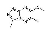 3,6-dimethyl-7-methylsulfanyl-[1,2,4]triazolo[4,3-b][1,2,4]triazine结构式