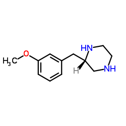 (2S)-2-(3-Methoxybenzyl)piperazine Structure