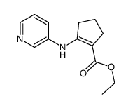 ethyl 2-(pyridin-3-ylamino)cyclopentene-1-carboxylate Structure
