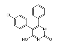 5-(4-chlorophenyl)-6-phenyl-1H-pyrimidine-2,4-dione Structure