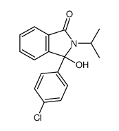 3-(4-chlorophenyl)-3-hydroxy-2-isopropylisoindolin-1-one结构式