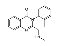 2-(methylaminomethyl)-3-(2-methylphenyl)quinazolin-4-one结构式