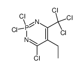 2,2,4-trichloro-5-ethyl-6-trichloromethyl-2λ5-[1,3,2]diazaphosphinine结构式