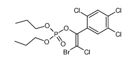 Phosphoric acid (Z)-2-bromo-2-chloro-1-(2,4,5-trichloro-phenyl)-vinyl ester dipropyl ester结构式