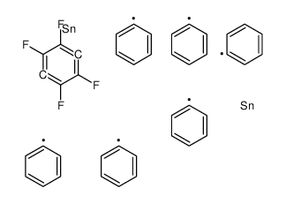 triphenyl-(2,3,5,6-tetrafluoro-4-triphenylstannylphenyl)stannane结构式