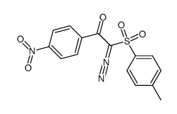 2-diazo-1-(4-nitrophenyl)-2-tosylethan-1-one结构式