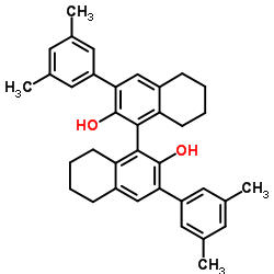 (R)-3,3'-双(3,5-二甲基苯基)-5,5',6,6',7,7',8,8'-八氢-1,1'-联萘酚结构式