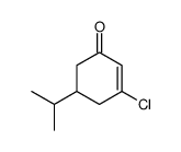 3-chloro-5-propan-2-ylcyclohex-2-en-1-one结构式