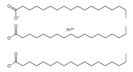 Trisoctadecanoic acid praseodymium(III) salt structure