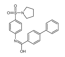 4-phenyl-N-(4-pyrrolidin-1-ylsulfonylphenyl)benzamide Structure