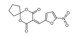 8-[(5-nitrofuran-2-yl)methylidene]-6,10-dioxaspiro[4.5]decane-7,9-dione结构式