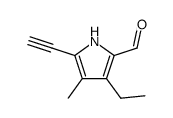 1H-Pyrrole-2-carboxaldehyde,3-ethyl-5-ethynyl-4-methyl-(9CI)结构式