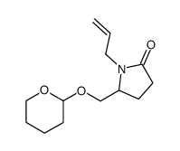 1-Allyl-5-(tetrahydro-pyran-2-yloxymethyl)-pyrrolidin-2-one结构式