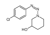 1-[(4-chlorophenyl)diazenyl]piperidin-3-ol结构式