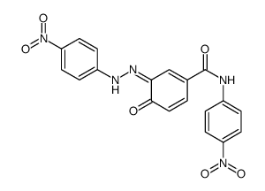 N-(4-nitrophenyl)-3-[(4-nitrophenyl)hydrazinylidene]-4-oxocyclohexa-1,5-diene-1-carboxamide Structure