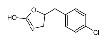 5-[(4-chlorophenyl)methyl]-1,3-oxazolidin-2-one结构式