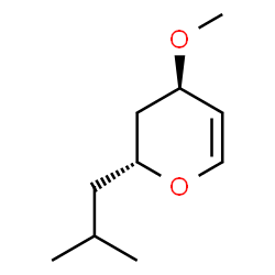 2H-Pyran,3,4-dihydro-4-methoxy-2-(2-methylpropyl)-,(2R,4R)-(9CI)结构式