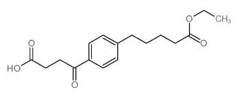 Benzenepentanoic acid,4-(3-carboxy-1-oxopropyl)-, 1-ethyl ester结构式